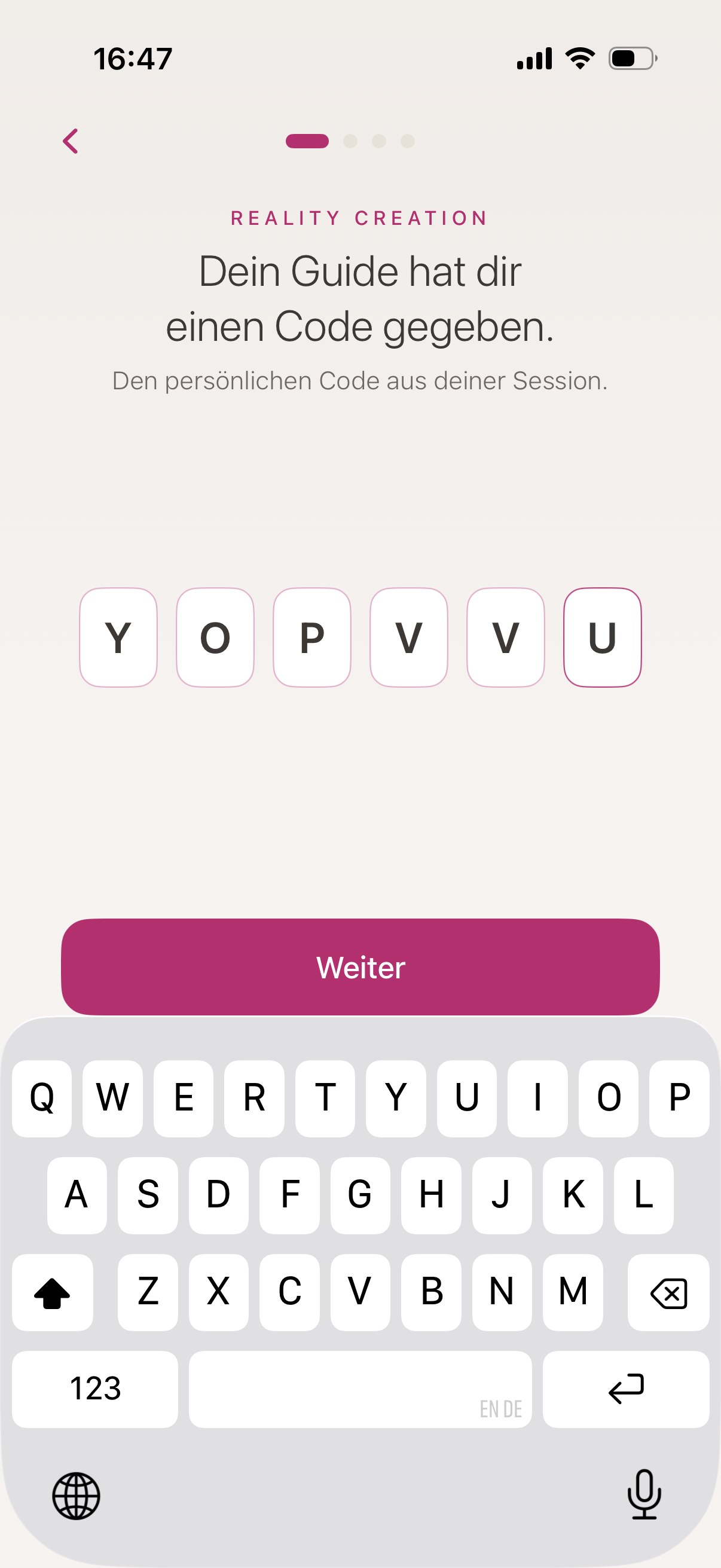 Code-Aktivierung